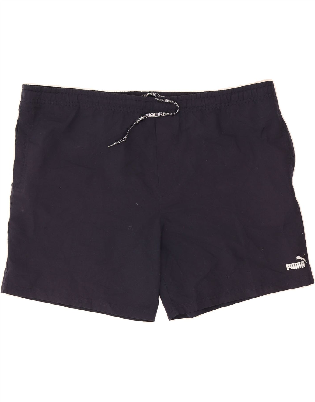 PUMA Mens Graphic Sport Shorts 2XL  Navy Blue Vintage Puma and Second-Hand Puma from Messina Hembry 