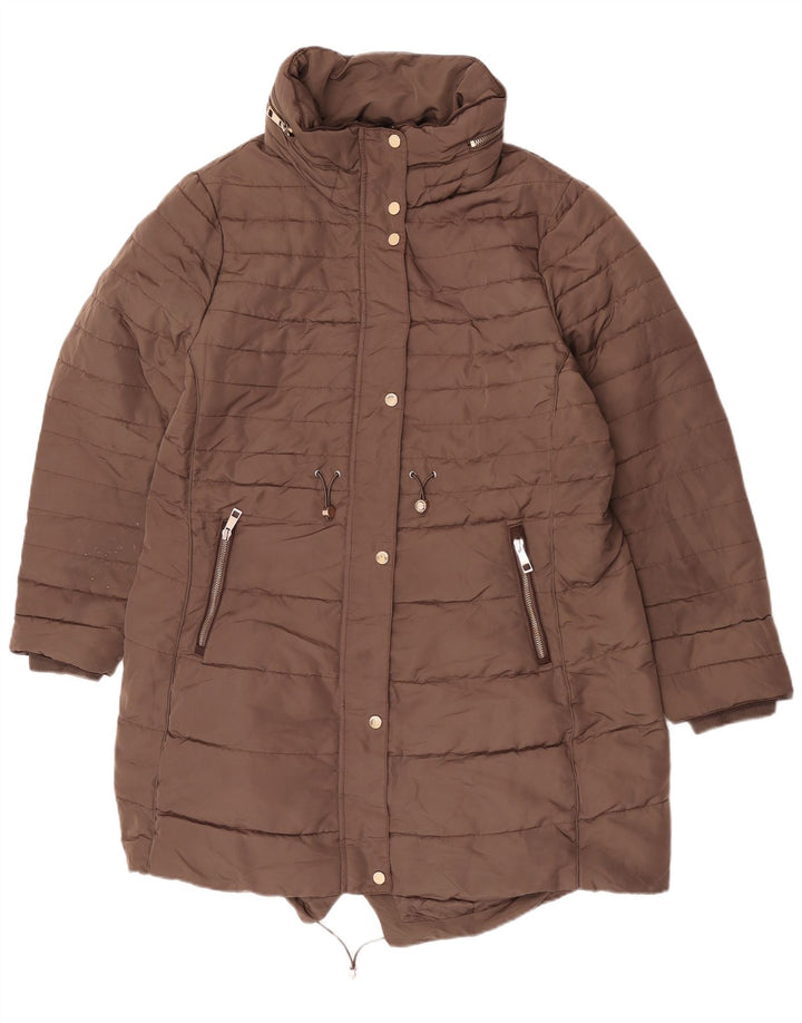 Marks & Spencer Damen-Parka mit Kapuze, UK 20 2XL, Khaki, Polyester