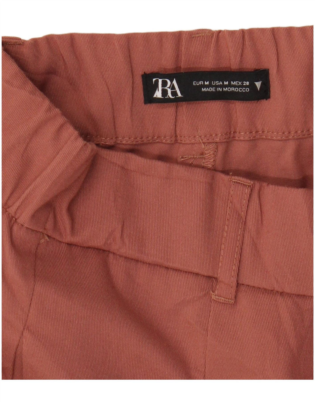 Zara Damen Tapered Casual Hose Medium W28 L27 Braun