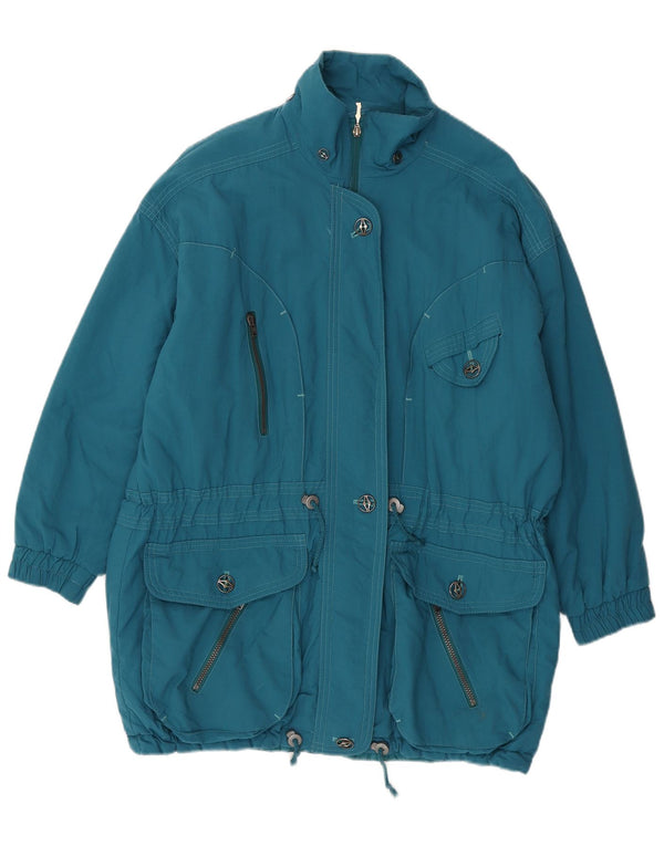 Vintage Damen Oversized Parka Jacke UK 18 XL Blau