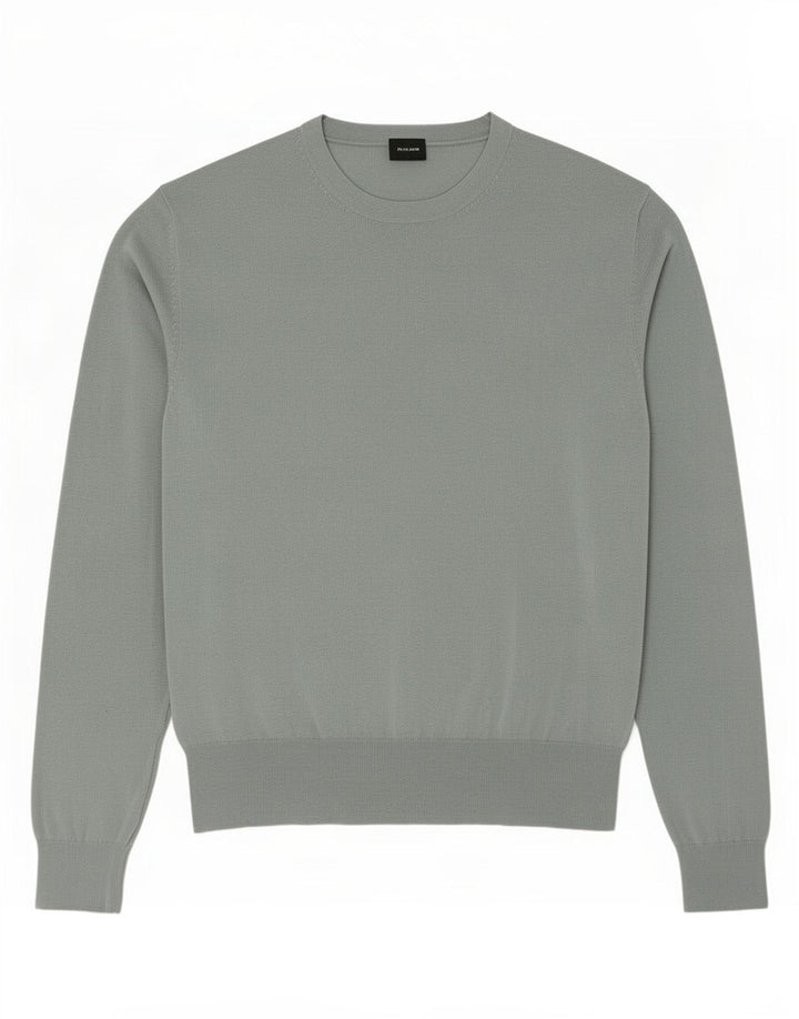 Hugo Boss Herren-Pullover mit Rundhalsausschnitt, Mittelblau