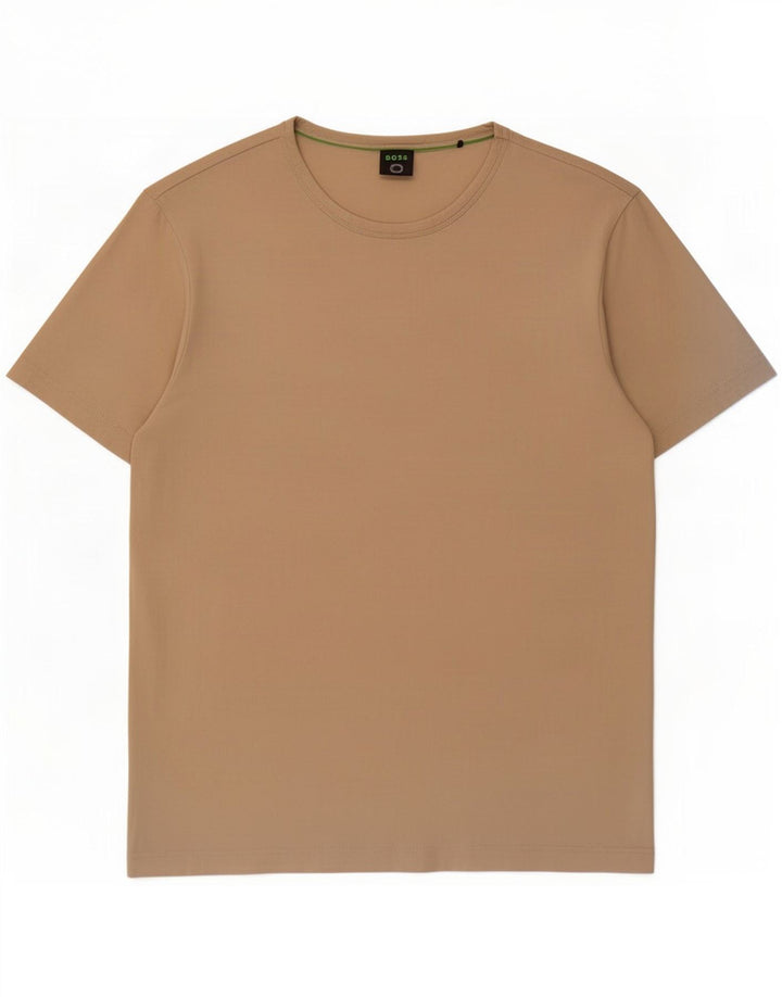 Hugo Boss Herren T-Shirt Top mittelbeige Baumwolle