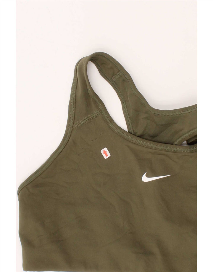 Nike Damen Sport-BH-Oberteil, klein, Khaki, Sport