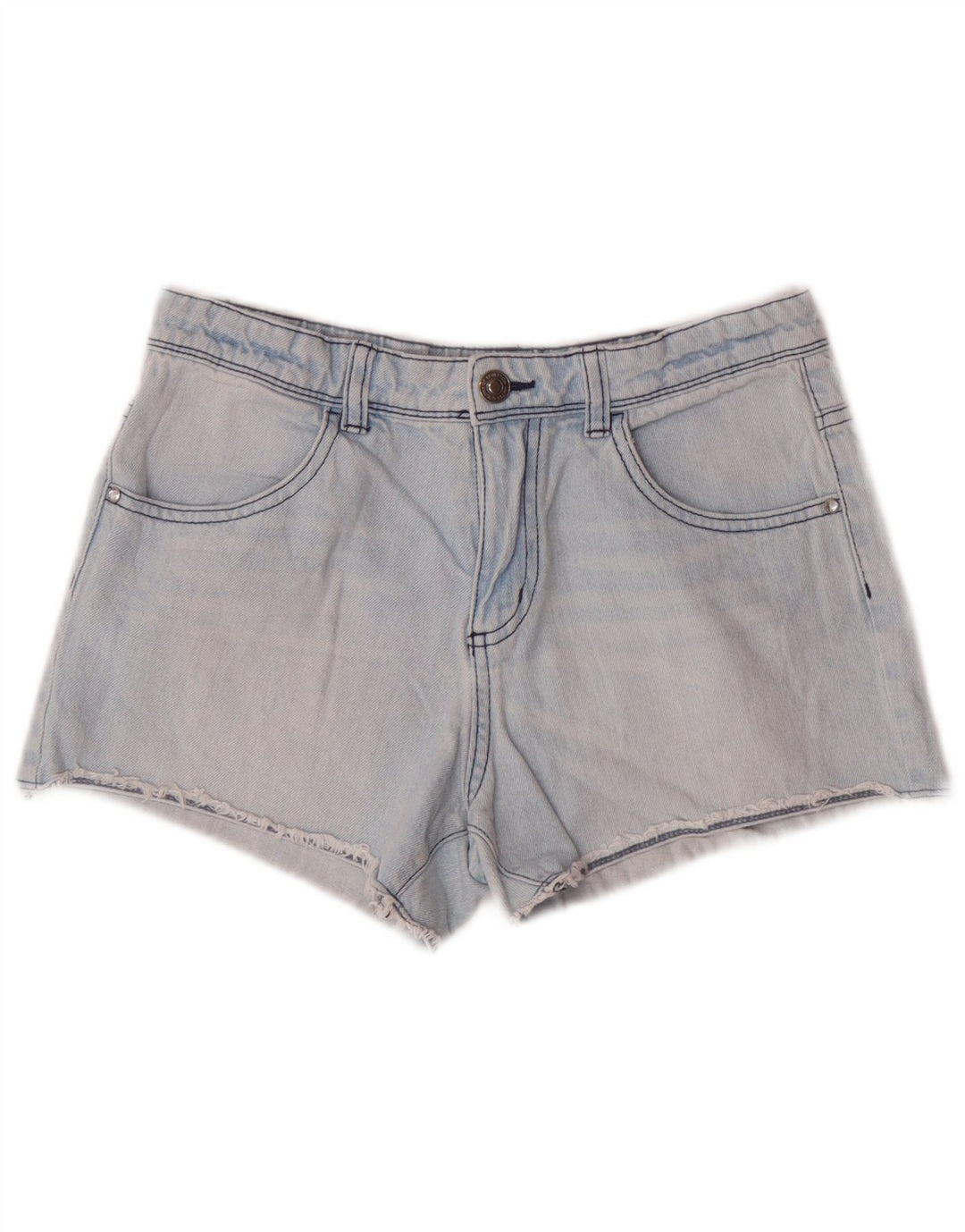 BENETTON Mädchen-Jeansshorts, 11–12 Jahre, 2XL W26, blaue Baumwolle