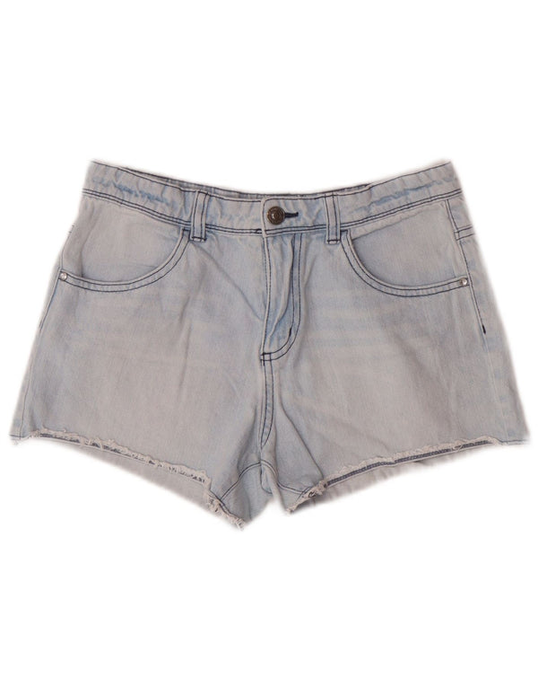 BENETTON Mädchen-Jeansshorts, 11–12 Jahre, 2XL W26, blaue Baumwolle