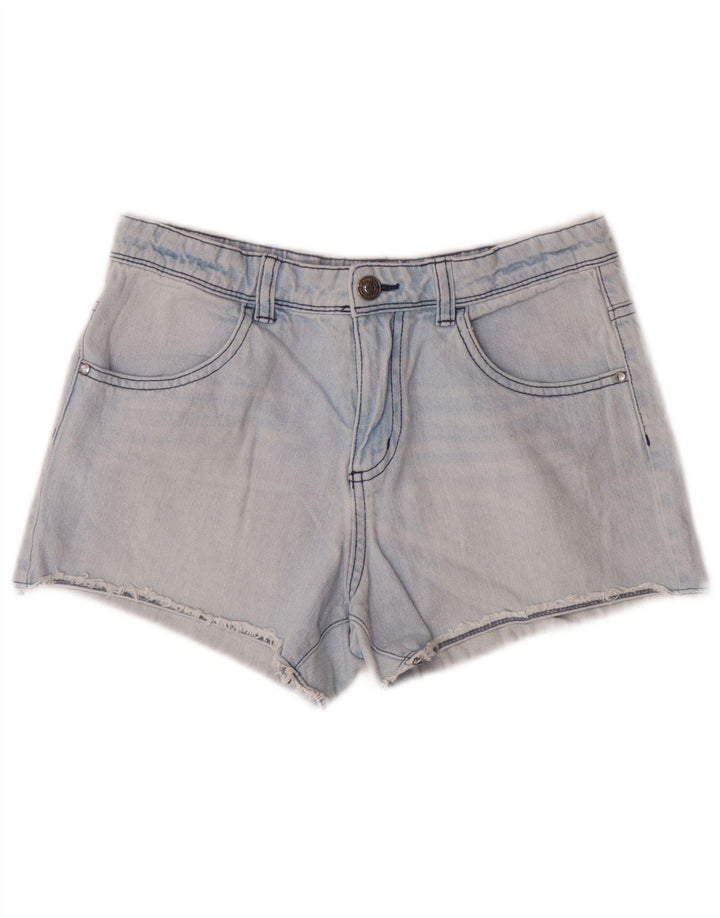 BENETTON Mädchen-Jeansshorts, 11–12 Jahre, 2XL W26, blaue Baumwolle