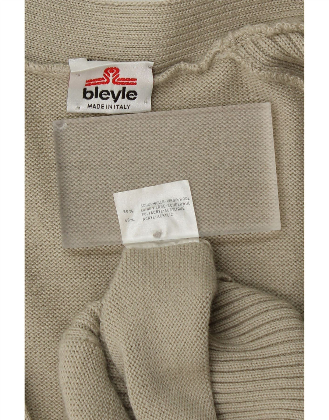 BLEYLE Damen-Cardigan-Pullover UK 20 2XL Grüne Schurwolle