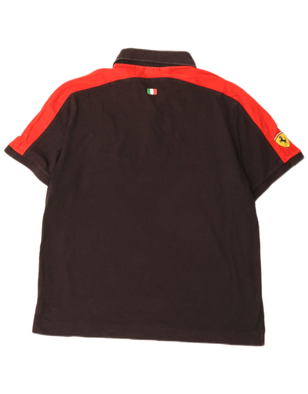 Puma Herren Ferrari Poloshirt XL Schwarz Farbblock