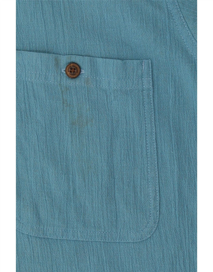 Patagonia Herren Kurzarmhemd Große blaue Baumwolle