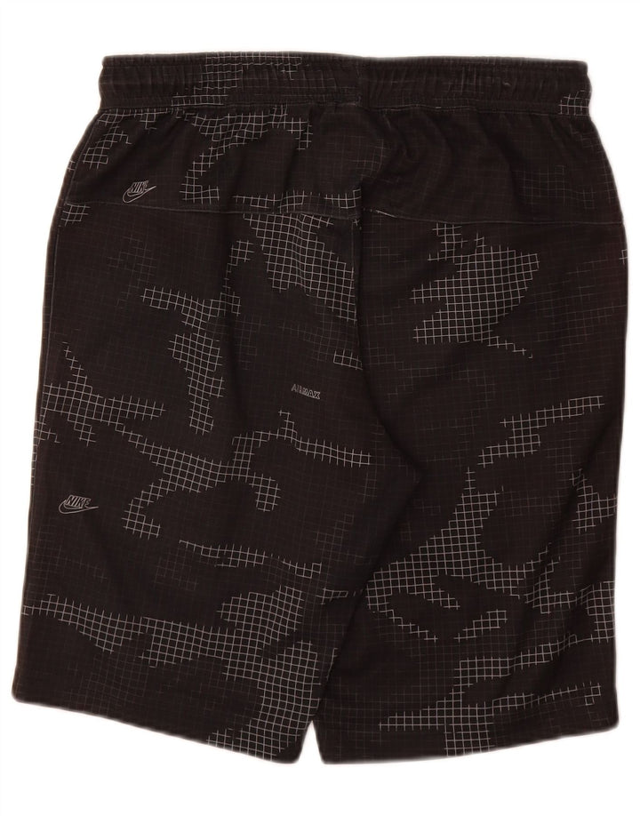 Nike Herren Sportshorts Medium W32 L10 Schwarz Camouflage Polyester