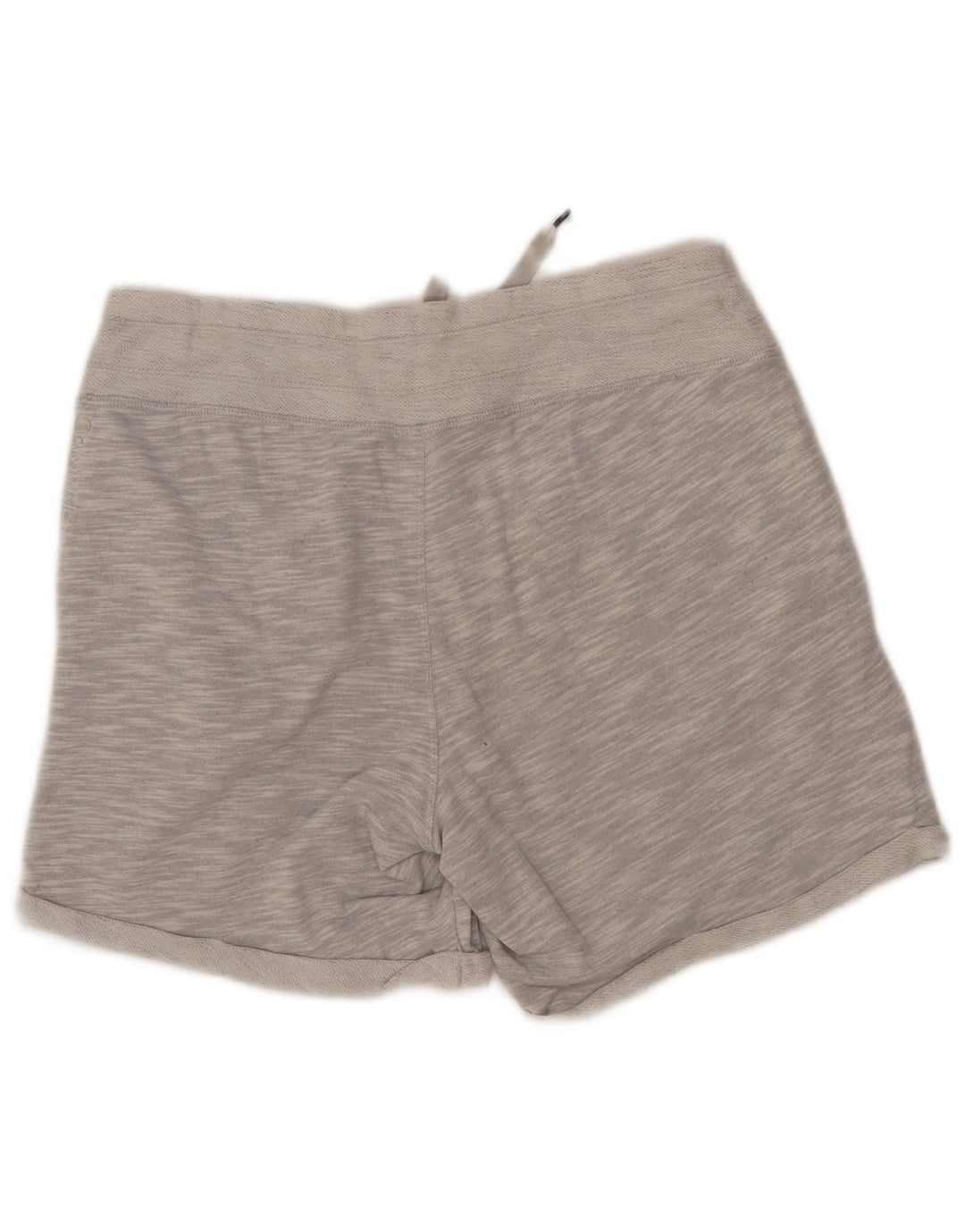 CALVIN KLEIN Damen Sportshorts UK 10 Small Grau gefleckte Baumwolle