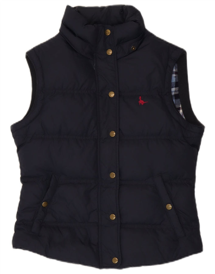 Jack Wills Damen Wattierte Weste UK 10 Small Marineblau
