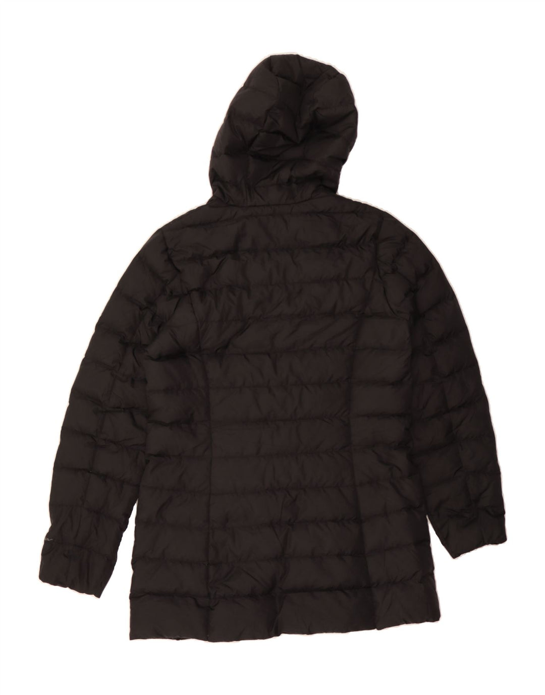 EDDIE BAUER Womens Hooded Padded Jacket UK 10 Small Black Polyester Vintage Eddie Bauer and Second-Hand Eddie Bauer from Messina Hembry 