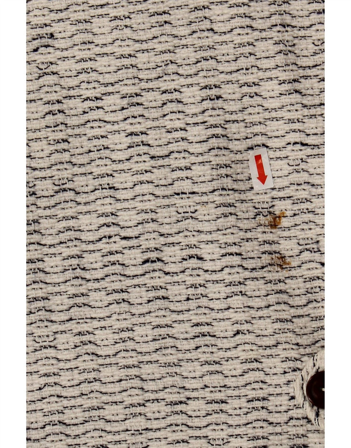 Vintage Herrenweste Mittelweiß meliert