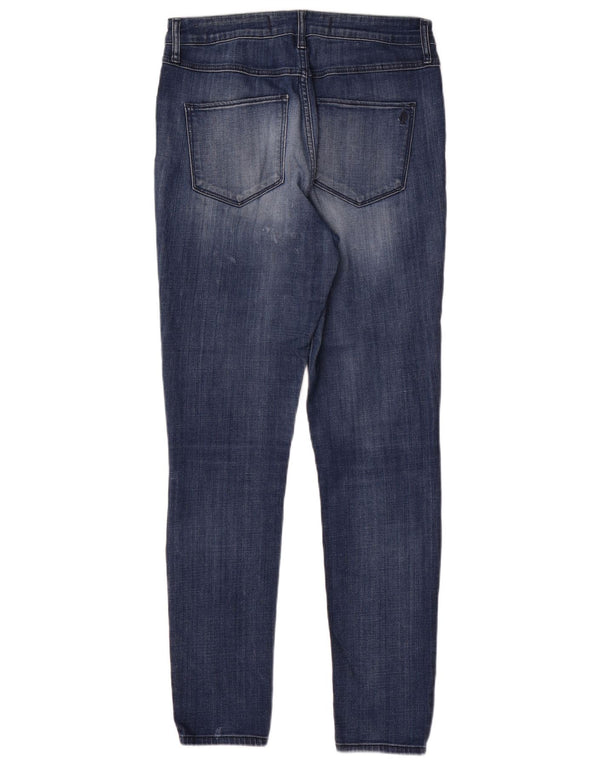Abercrombie & Fitch Damen-Jeans mit hoher Taille, Röhrenjeans, US 10, Größe L, W30, L30, Blau