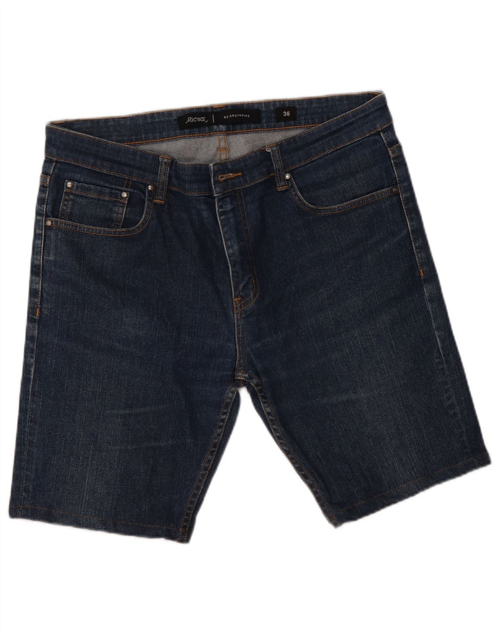 Lee Herren Riders Denim Shorts W36 Große blaue Baumwolle