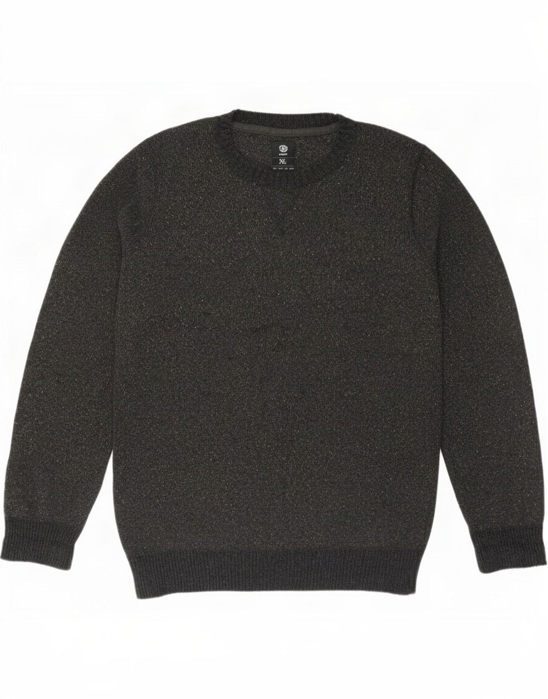 Element Herren-Pullover mit Rundhalsausschnitt, XL, Grau meliert