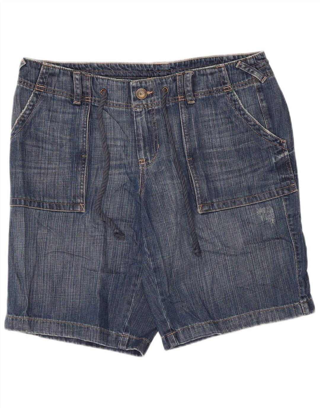 Eddie Bauer Damen Jeansshorts US 12 Large W36 Blaue Baumwolle