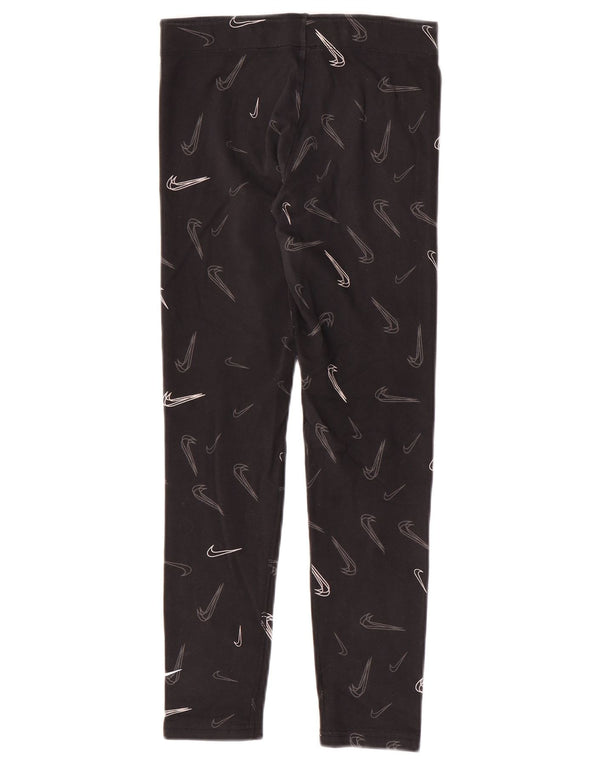 Nike Mädchen-Grafik-Leggings, 13–14 Jahre, XL, schwarze Baumwolle