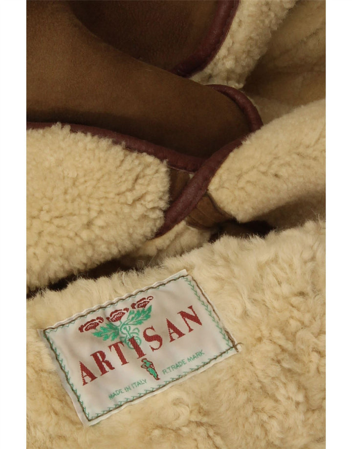 Artisan Damen Lammfellmantel UK 18 XL Khaki Winter