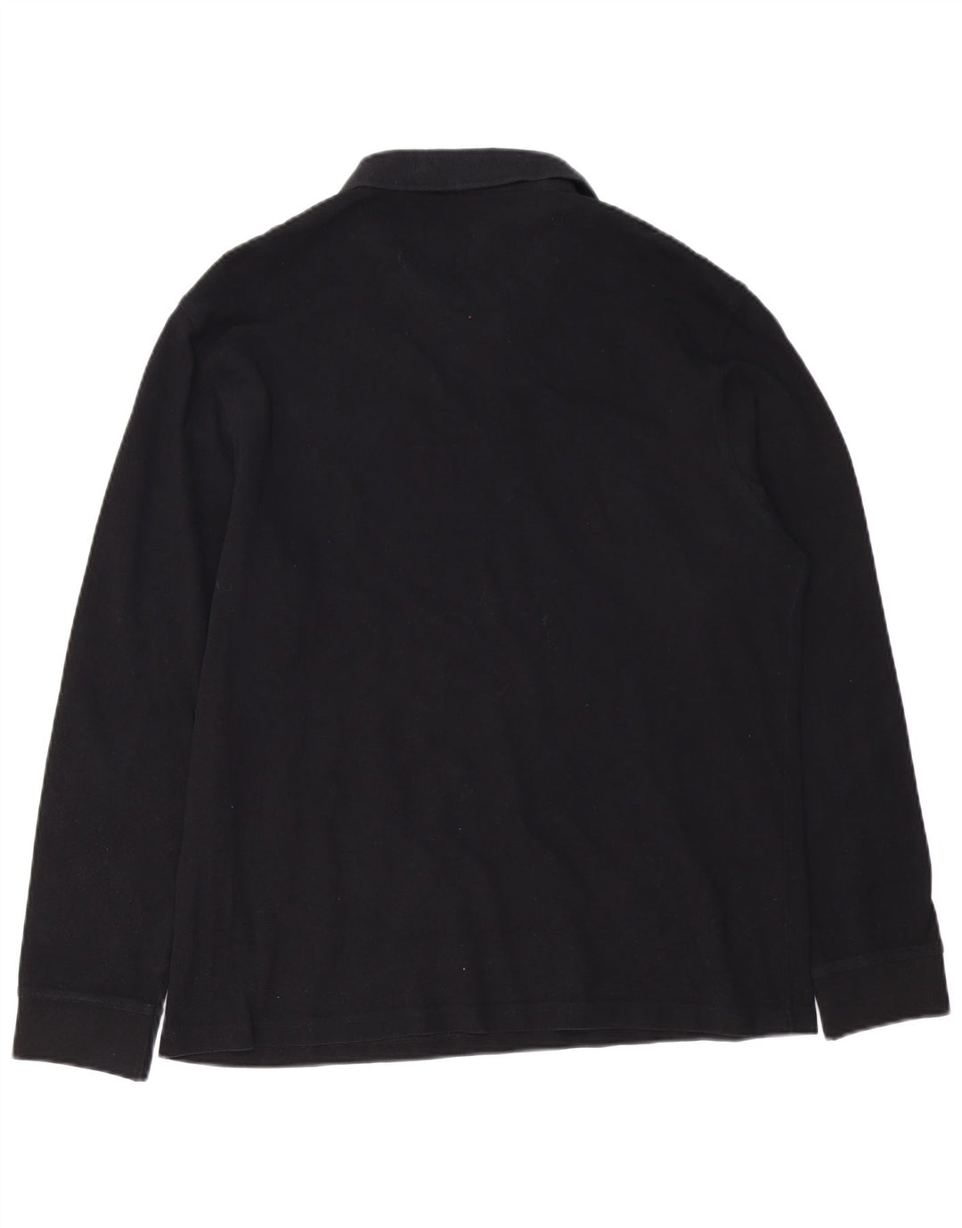 BARBOUR Herren Langarm-Poloshirt 2XL Schwarz Baumwolle