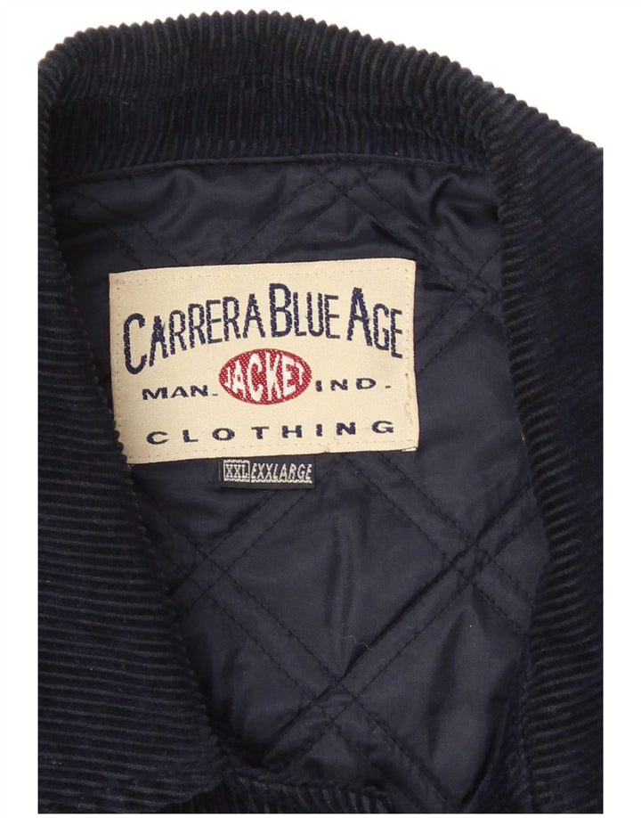 Carrera Herren Cordjacke UK 44 2XL Marineblau
