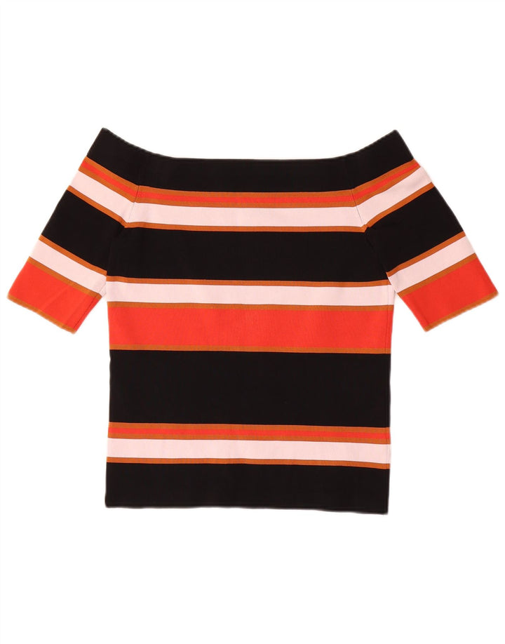 Schulterfreies Damen-Top von Massimo Dutti, Größe S, mehrfarbig, gestreift