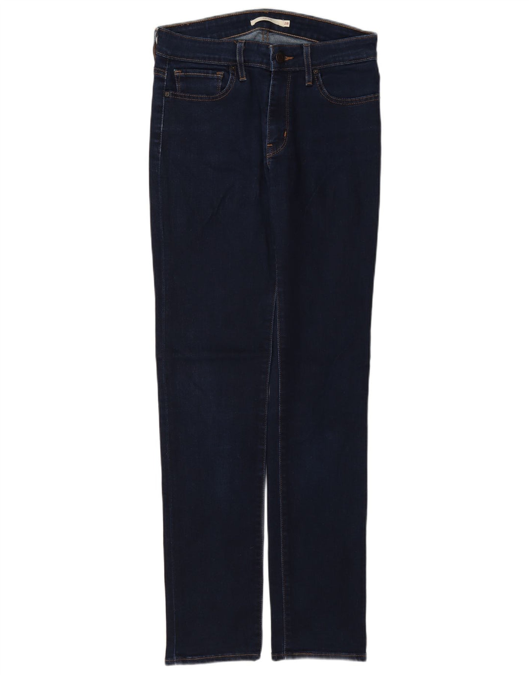 Levi's Damen 712 Slim Jeans W28 L32 Marineblau Baumwolle