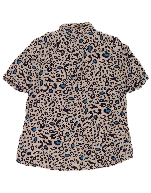 Cherie Damen-Hemdbluse, IT 42/44, mittelgroß, mehrfarbig, mit Tiermuster