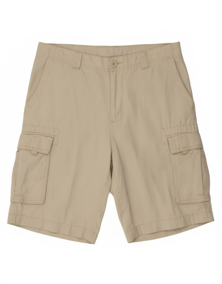 Fila Herren Cargo-Shorts, Größe L, W34, aus weißer Baumwolle