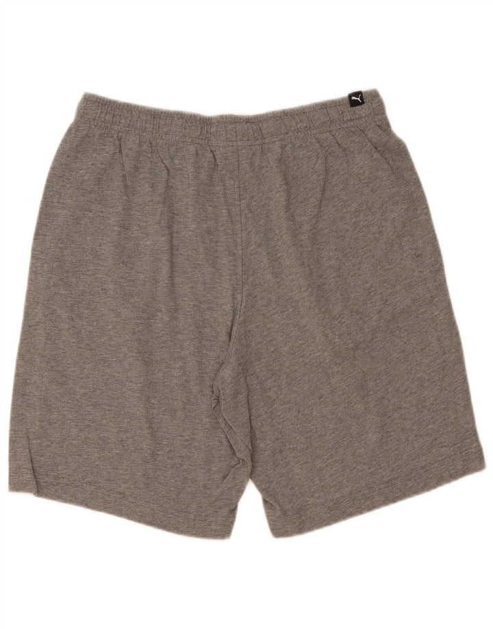 Puma Herren-Sportshorts aus mittelgrauer Baumwolle