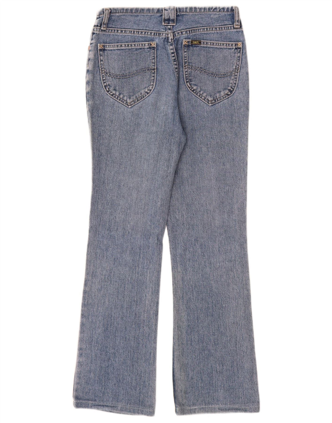 Lee Damen Bootcut-Jeans W27 L28 Blaue Baumwolle