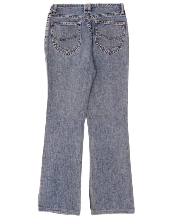 Lee Damen Bootcut-Jeans W27 L28 Blaue Baumwolle