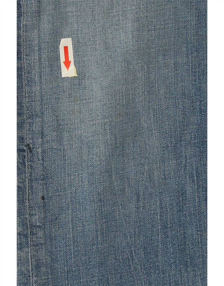 Lee Damen Luke Slim Jeans W33 L32 Blaue Baumwolle