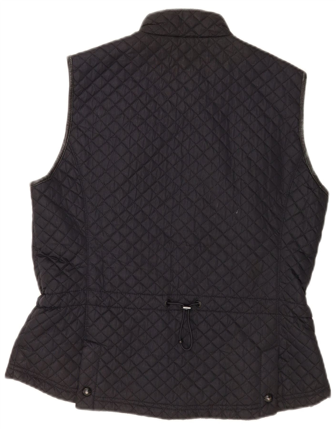 Massimo Dutti Damen Steppweste UK 18 XL Schwarz Polyester