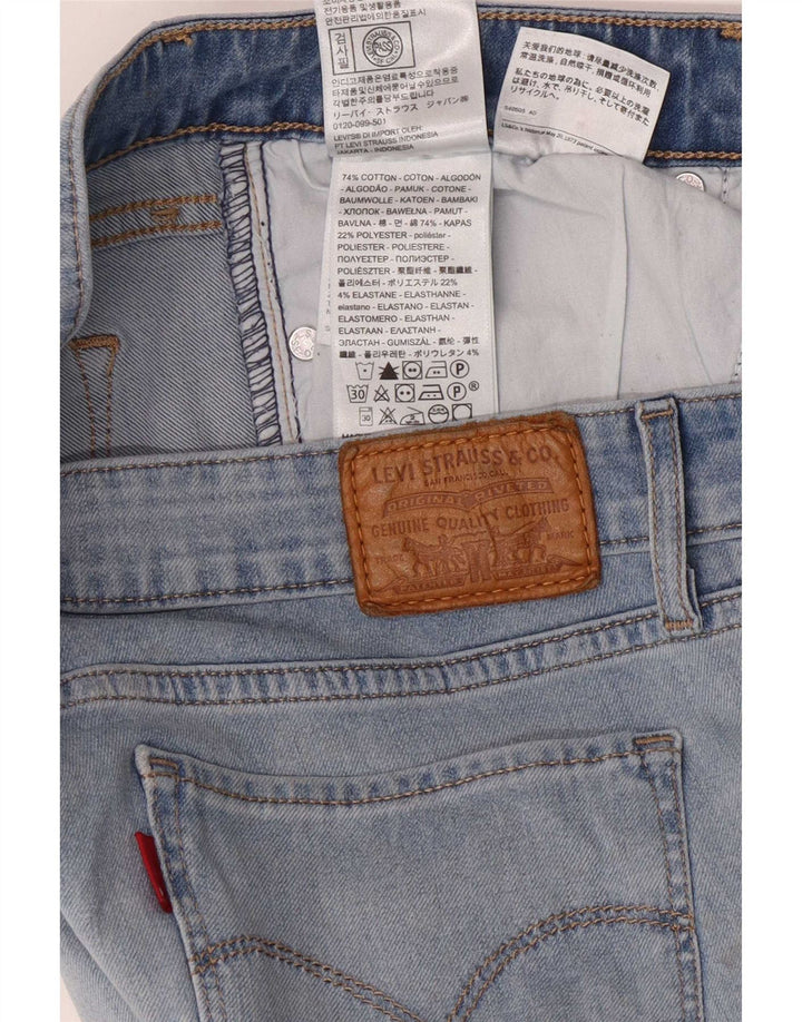 Levi's Damen 711 Skinny Jeans W29 L31 Blaue Baumwolle