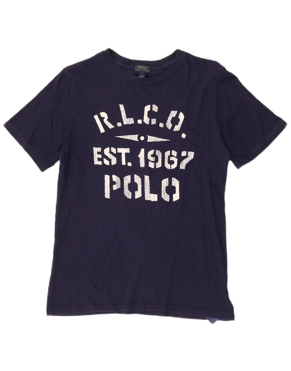 Polo Ralph Lauren Jungen-T-Shirt mit Grafik, 14–15 Jahre, Größe L, Marineblau