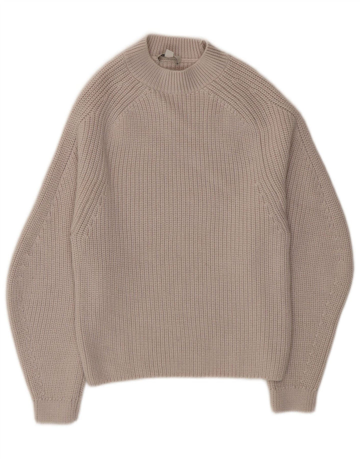 Cos Rollkragenpullover für Damen, UK 6, XS, graue Wolle