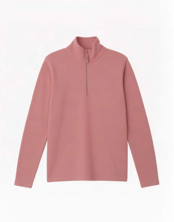 Mountain Warehouse Damen-Fleecepullover mit Reißverschluss am Kragen, UK 6, XS, Rosa, Polyester