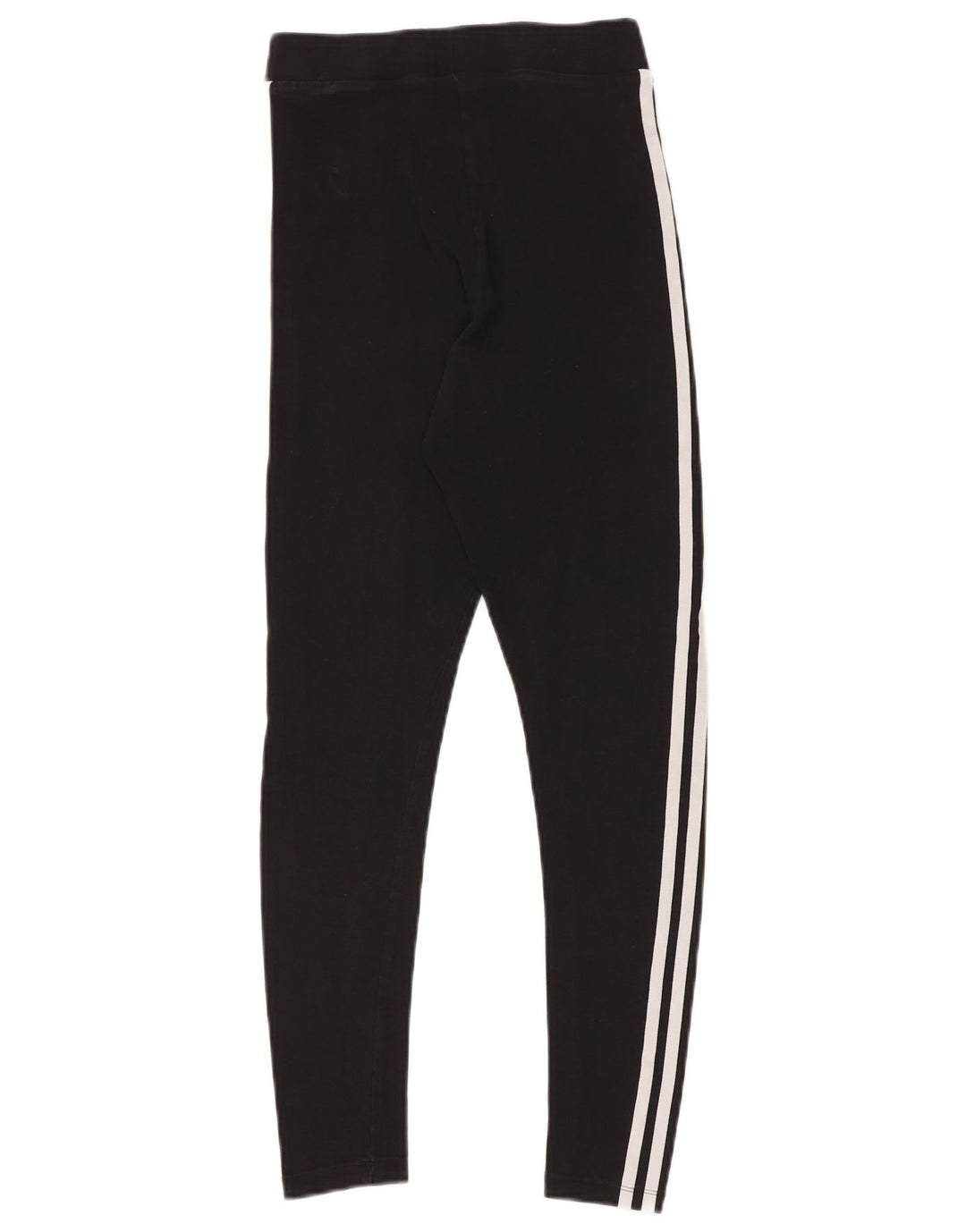 ADIDAS Damen Leggings UK 8 Small Schwarz Baumwolle
