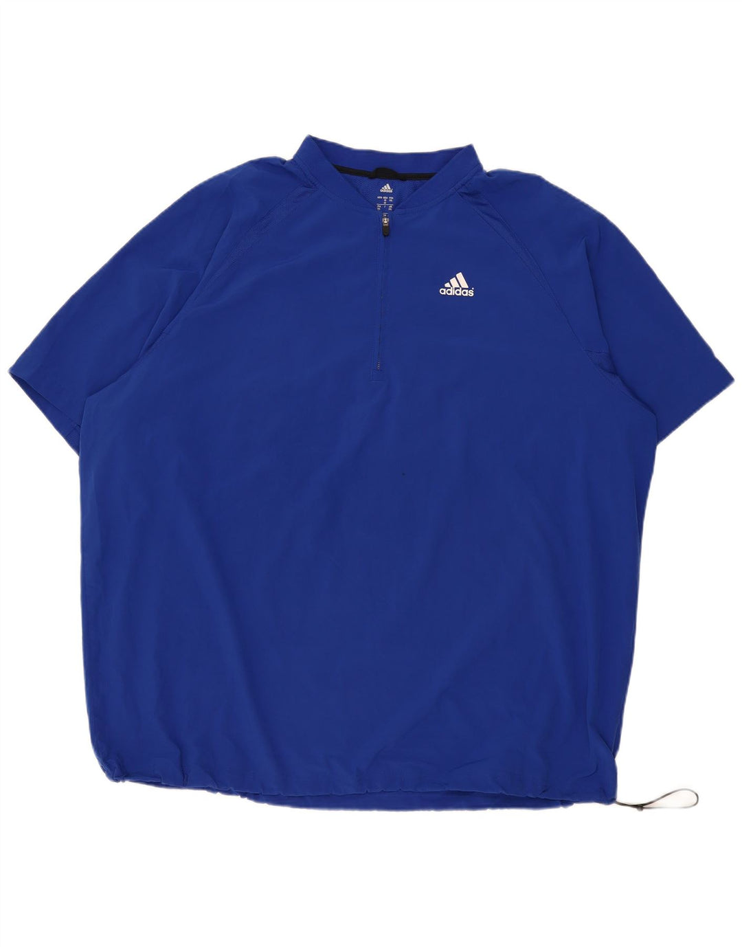Adidas Herren Kurzarm Pullover Trainingsanzug Top 3XL Blau Polyester