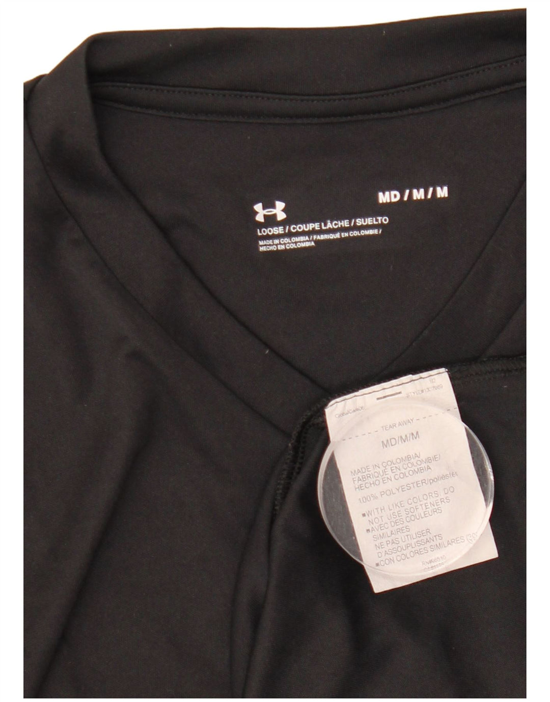 UNDER ARMOUR Herren T-Shirt Top Medium Schwarz Polyester