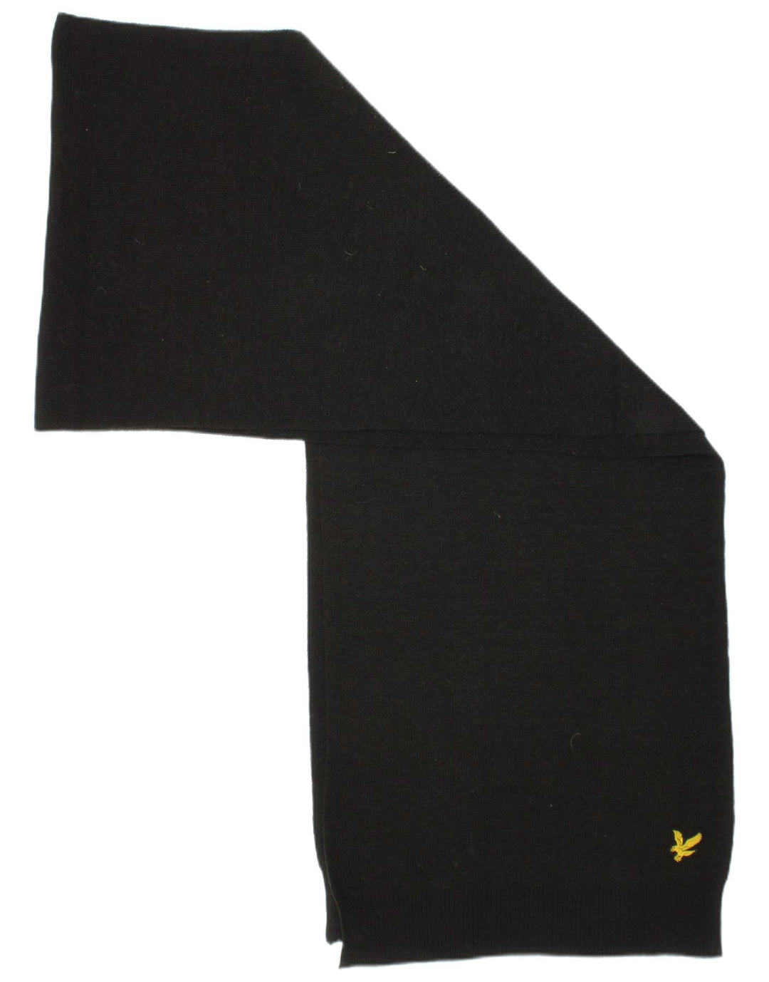 Lyle & Scott Herren-Rechteckschal, Einheitsgröße, schwarzes Polyester