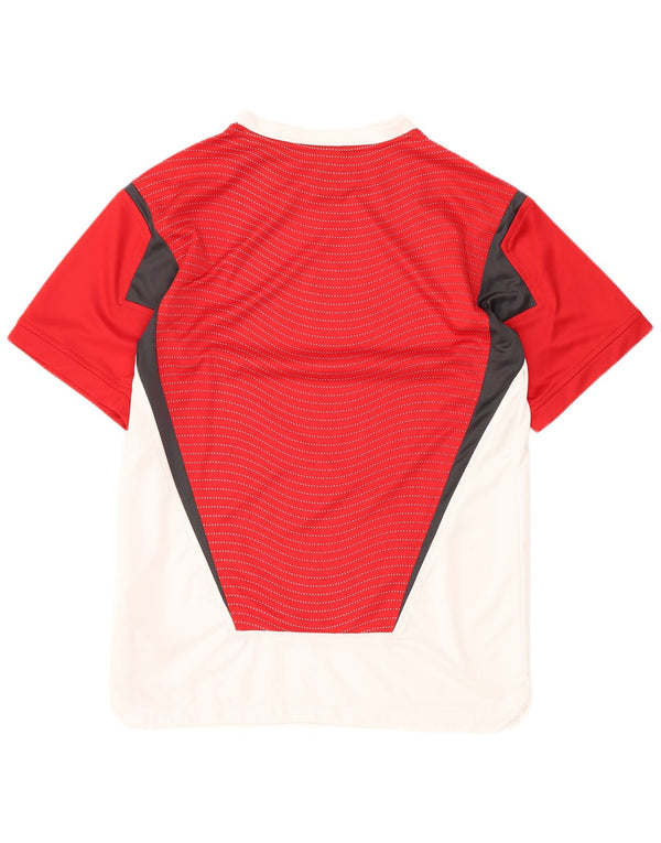 Nike Jungen-T-Shirt mit Grafik, 13–14 Jahre, XL, weißes Colourblock-Polyester