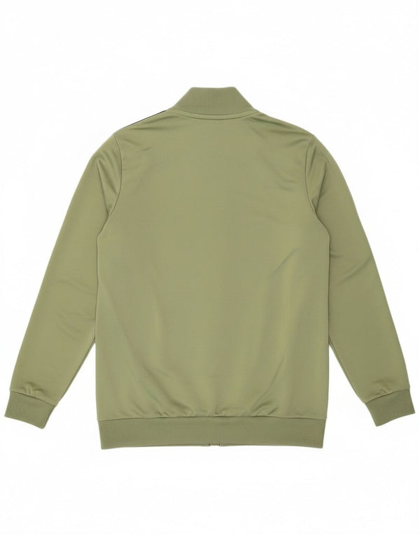 Adidas Jungen-Trainingsanzug-Top-Jacke, 13–14 Jahre, grün, Farbblock-Sport