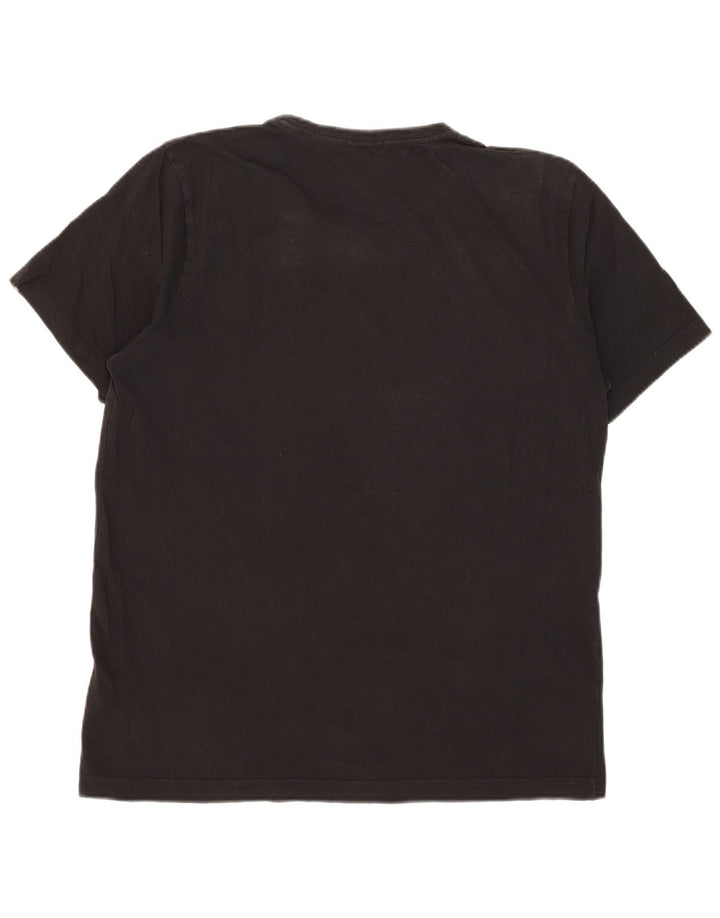 Puma Herren T-Shirt mit Grafik, groß, aus schwarzer Baumwolle