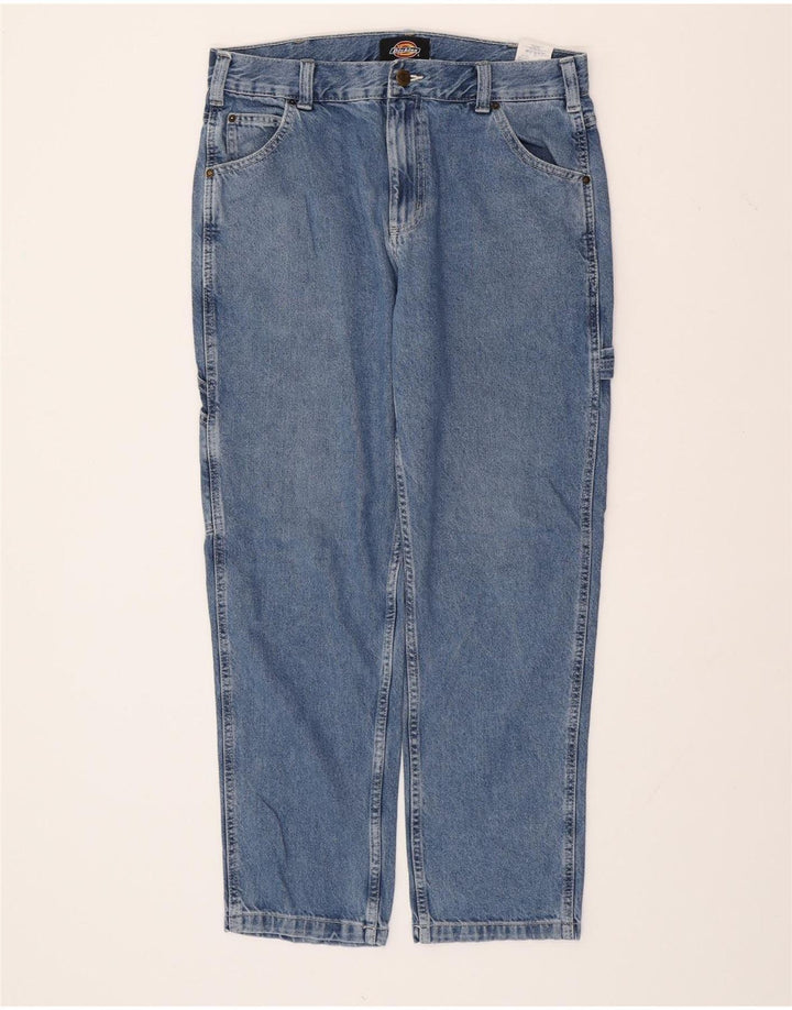 DICKIES Herren Cargo Tapered Jeans W32 L30 Blaue Baumwolle