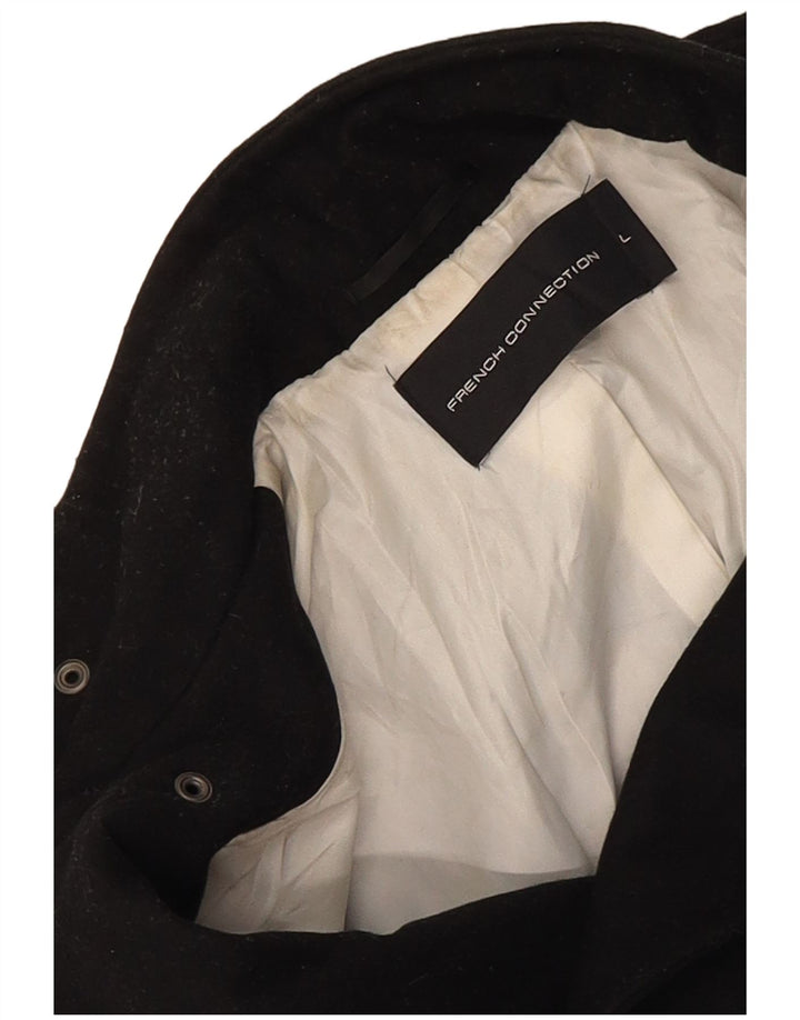 French Connection Herren Pea Coat UK 40 Large Schwarz