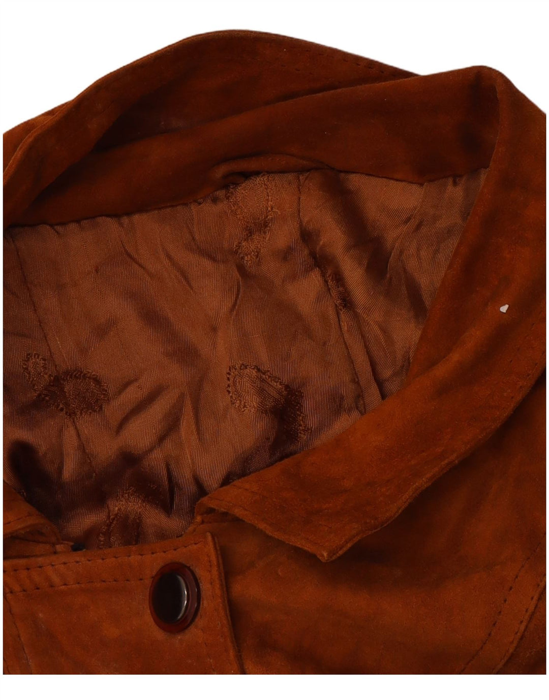 Vintage Damen Wildledermantel UK 16 Groß Braun