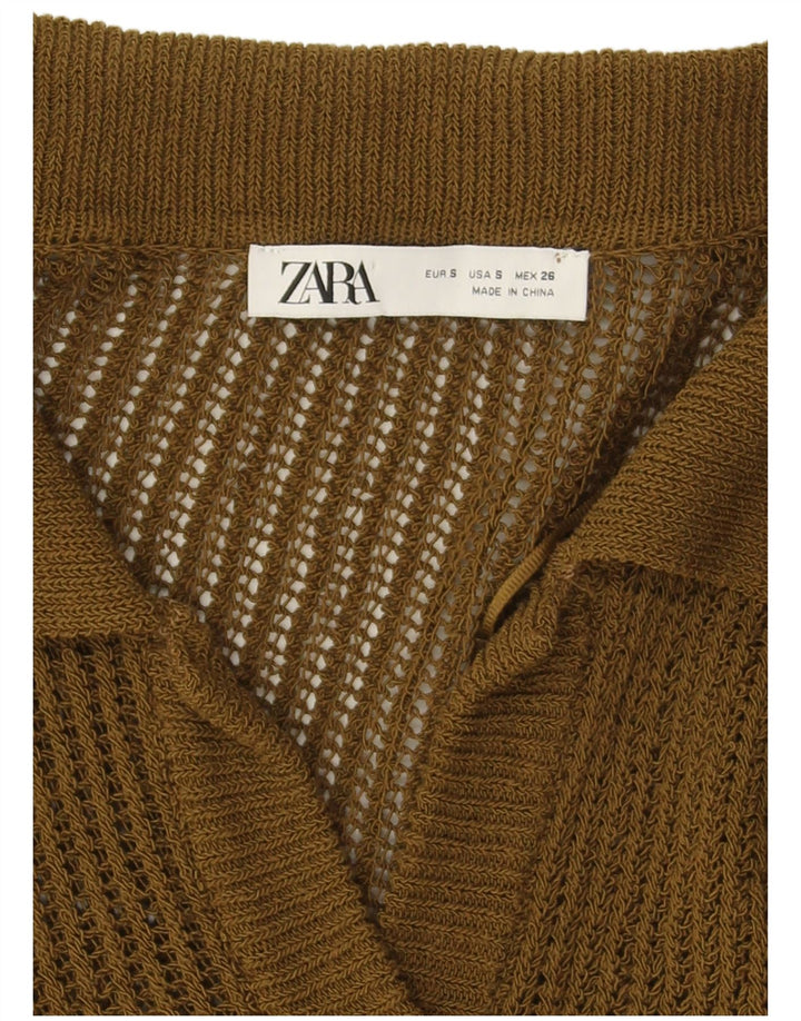 Zara Damen-Strickjacke in Übergröße, Gr. 10, Größe S, Grün